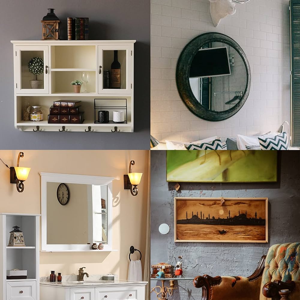 Amazon | フレンチクリート絵画ハンガー アルミニウムZハンガー